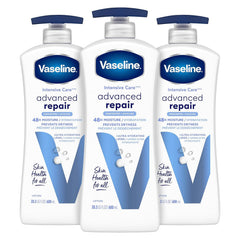Vaseline Intensive Care Unscented Advanced Repair Body Lotion - Ultra-Hydrating & Intensive Care Body Lotion for Dry Skin Cocoa Radiant Lotion Made with Ultra-Hydrating
