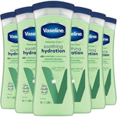 Vaseline Soothing Hydration 6-Pack – Intensive Care Moisturizing Hand and Body Lotion with Aloe, Ultra-Hydrating Lipids, 48 Hours of Moisture, 10 Oz Ea