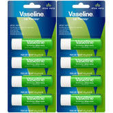 Vaseline Lip Therapy Aloe Fresh 8-Pack – Moisturizing Lip Balm for Very Dry Lips, 0.16 Oz Ea