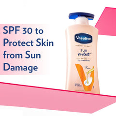 Vaseline Sun Protection Body Lotion SPF 30, Daily Use Body Moisturizer for All Skin Types, Non-Greasy Texture – 400 ml (13.5 fl oz)