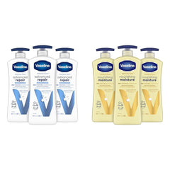 Vaseline Intensive Care Unscented Advanced Repair Body Lotion - Ultra-Hydrating with Lipids & Intensive Care Nourishing Moisture Body Lotion for Dry Skin