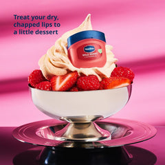 Vaseline Lip Therapy Mini Tinted Lip Balm Set, Valentine’s Day Limited Edition Rosé + Wild Berry with Vitamin E for Soft, Kissable Lips, 0.25 Oz Ea