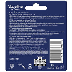 Vaseline Lip Therapy Rosy Lips 8-Pack – Moisturizing Lip Balm, Tinted, 0.16 Oz Ea