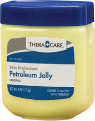 TheraCare Petroleum Jelly Skin Protectant, 4 oz | Dry Skin Relief | Chapped Skin & Lips | For Itchy, Sensitive Skin | Protects Cuts, Scrapes & Burns | Compare to Vaseline®