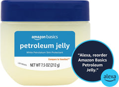 Amazon Basics Petroleum Jelly, Skin Protectant and Moisturizer for Dry Cracked Skin, Chapped Lips, Minor Cuts, Unscented, 7.5 oz, 1-Pack (Previously Solimo)