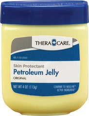 TheraCare Petroleum Jelly Skin Protectant, 4 oz | Dry Skin Relief | Chapped Skin & Lips | For Itchy, Sensitive Skin | Protects Cuts, Scrapes & Burns | Compare to Vaseline®