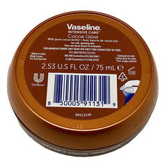 Intensive Care Glow Body Cream - Cocoa by Vaseline for Unisex - 2.53 oz Body Cream