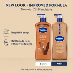 Vaseline Cocoa Radiant Body Lotion Cocoa Radiant for Dry Skin Lotion Made with Ultra-Hydrating Lipids and Pure Cocoa Butter for a Long-Lasting, Radiant Glow 20.3 Fl oz