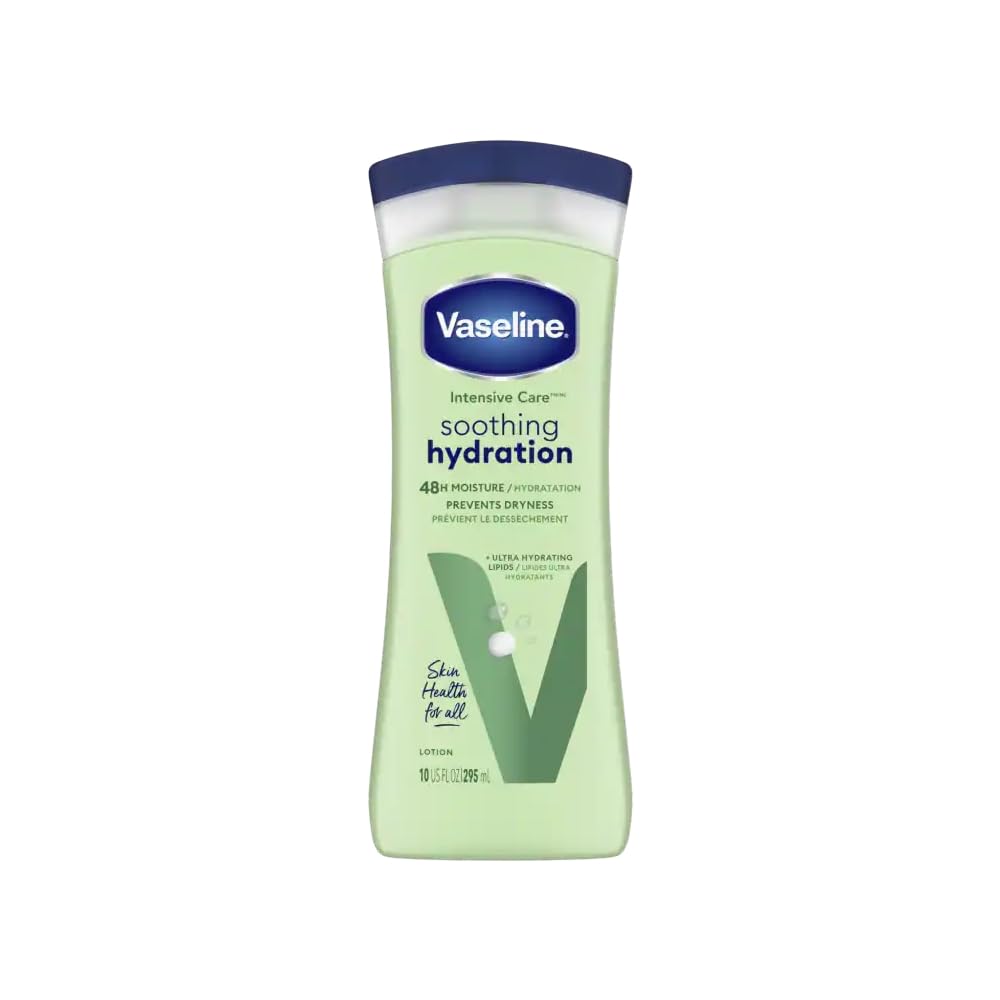 Vaseline Intensive Care Aloe Soothe Non-Greasy Lotion 10 oz, Pack of 6