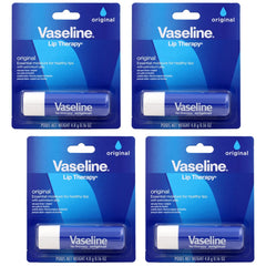 Vaseline Lip Therapy Original 0.16oz 4-Pack and Rosy 2-Pack of 0.16oz Lip Balms Bundle