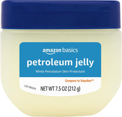 Amazon Basics Petroleum Jelly, Skin Protectant and Moisturizer for Dry Cracked Skin, Chapped Lips, Minor Cuts, Unscented, 7.5 oz, 1-Pack (Previously Solimo)