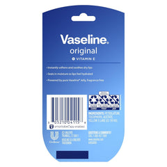 Vaseline Lip Therapy 4 Twin Packs (8 Jars Total) – Mini Lip Balm for Healing Dry Lips, Travel-Size Petroleum Jelly Lip Care, 0.25 Oz Each