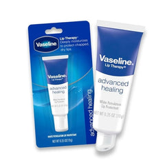 Vaseline Lip Therapy Petroleum Jelly, Advanced Formula 0.35 oz (12 pack)