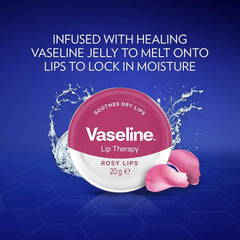 Vaseline Lip Therapy Rosy Lips with Rose and Almond Oil 20g, 1 Unit
