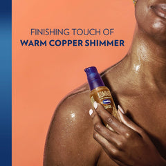 Vaseline Illuminate Me Body Butter & Oil - Shimmering Body Bronzer, Hydrating Whipped Organic Shea Butter with 24-Hour Moisture for Melanin-Rich Skin, Radiant Glow Oil (2 Piece Set)