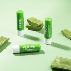 Vaseline Lip Therapy Aloe Fresh 8-Pack – Moisturizing Lip Balm for Very Dry Lips, 0.16 Oz Ea