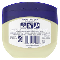 Vaseline Healing Jelly Moisturizer For Dry Cracked Skin Cocoa Butter Hypoallergenic 13 oz