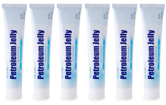 CareALL Petroleum Jelly 4 Oz. Tube (6 Pack), Unscented, 100% Pure White Petrolatum Jelly USP, Moisturizer for Dry Cracked Skin and Lips, Protectant for Minor Cuts, Scrapes, Burns.