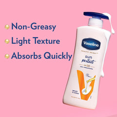 Vaseline Sun Protection Body Lotion SPF 30, Daily Use Body Moisturizer for All Skin Types, Non-Greasy Texture – 400 ml (13.5 fl oz)